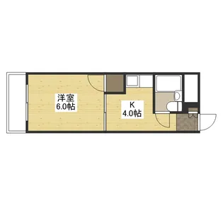 中広ハイム【5階】の間取り