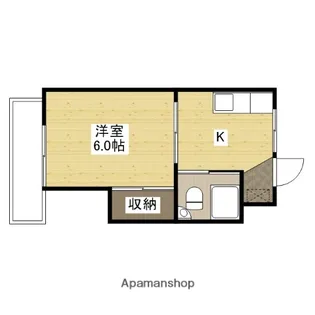 玉井ビル【2階】の間取り