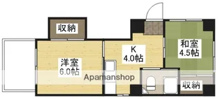 ふじビル【4階】の間取り