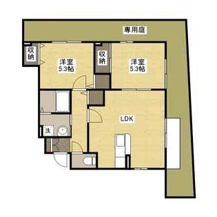 ラップランドみずかみ【1階】の間取り