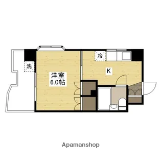 グレース中田【4階】の間取り