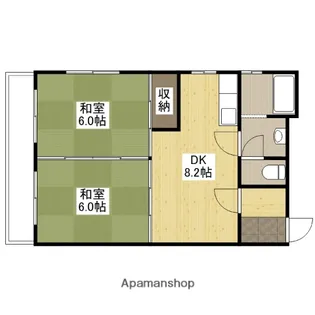 諏訪ビル【604号室】の間取り