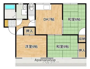 ルミエール石堂【2階】の間取り