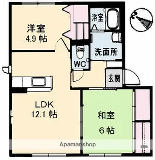 リュミエール【2階】の間取り