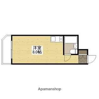 パールマンション万代橋【4階】の間取り