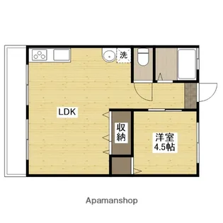 山田ビル【4階】の間取り