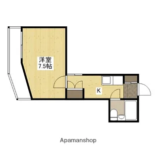 奥田マンション【6階】の間取り