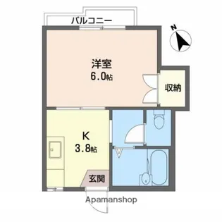 二幸コーポ【2階】の間取り