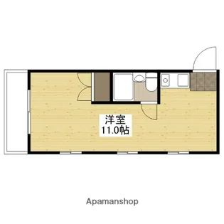 1Rの間取り画像