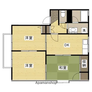 バルヴェール東雲 B【2階】の間取り