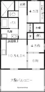 ポレスター広島【4階】の間取り