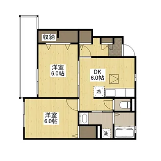 サン フィオーレⅡ【1階】の間取り