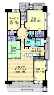 フローレンス上幟町グランドアーク【3階】の間取り