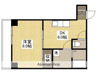 岸保ビル【4階】の間取り