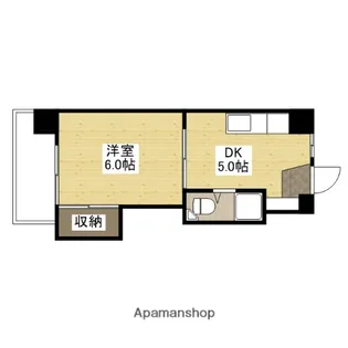 和秀三篠ビル(旧 中川ビル)【3階】の間取り