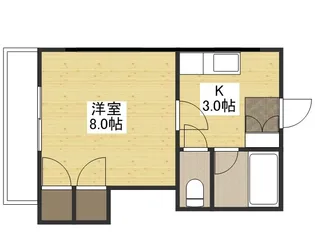 Yビル弐番館【2階】の間取り