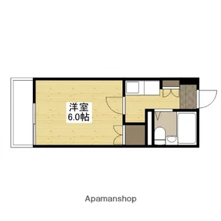 シャトー三滝【2階】の間取り