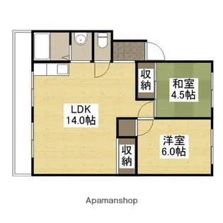 コーポ木下【2階】の間取り
