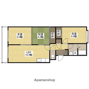 カルチャー岡【2階】の間取り