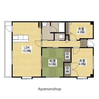 レジデンス大町西館【9階】の間取り