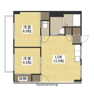 原田マンション【3階】の間取り