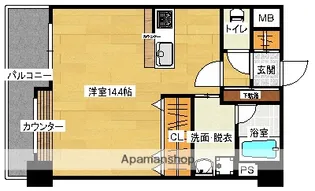 シティハイツ西霞【202号室】の間取り