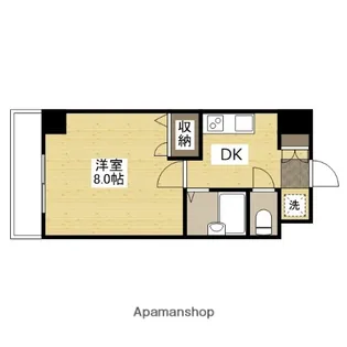 プーテゥジュール4番館【2階】の間取り
