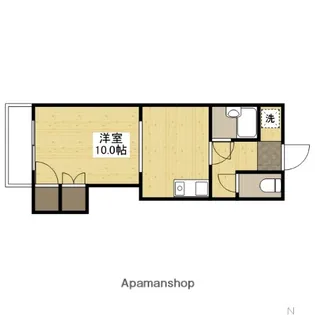 パル翠町【101号室】の間取り
