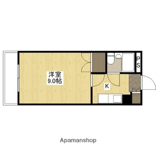 西本ビル【3階】の間取り