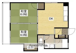 ふじマンション【4階】の間取り