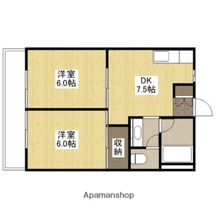 大宮コーポラス【3階】の間取り