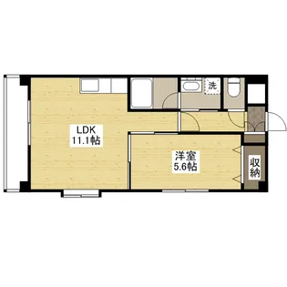 コンフォール空港通り【4階】の間取り