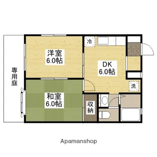 広島県広島市安芸区船越5丁目【アパート】の間取り