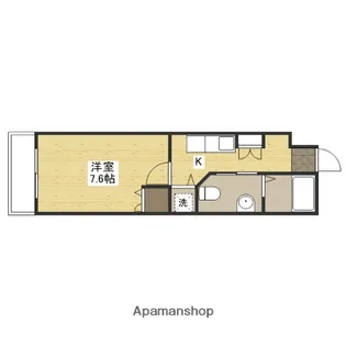 ジェイシティ八丁堀【7階】の間取り