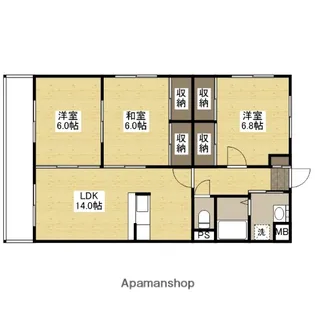 ユーミー東原【2階】の間取り