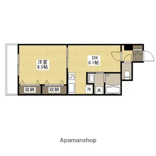 並木ウィング【8階】の間取り