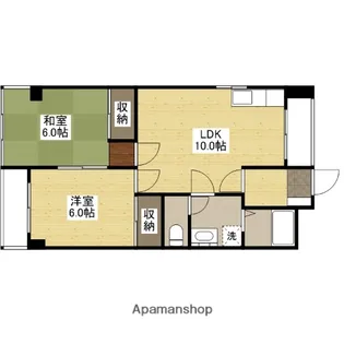ハイタウン庚午北【4階】の間取り