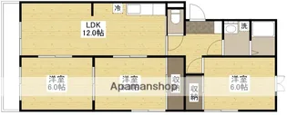 ベルコーポ井口【202号室】の間取り