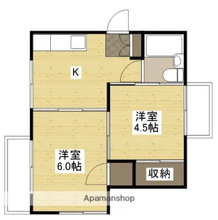 山根ビル(白島九軒町)【3階】の間取り