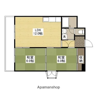 ハイネス横川【7階】の間取り