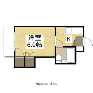 梅田マンション【4階】の間取り
