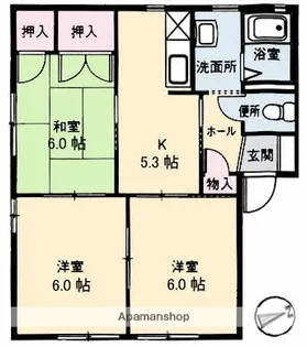 ブルックナー洋光台【1階】の間取り