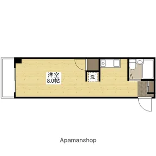 YYBLDG十日市【7階】の間取り