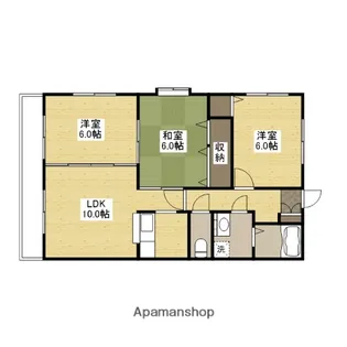 シャンペトル【4階】の間取り