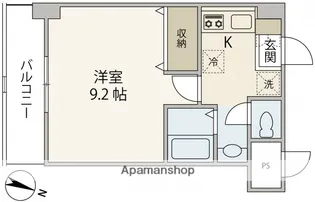 ラナーシタ光【4階】の間取り