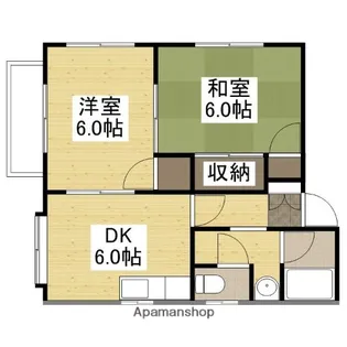 ミントハウス宇品【2階】の間取り