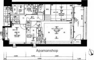 パークハウス縮景園【3階】の間取り