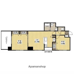 セントヒルズ銀山町弐番館【11階】の間取り