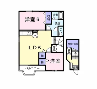 クレストール古谷【2階】の間取り