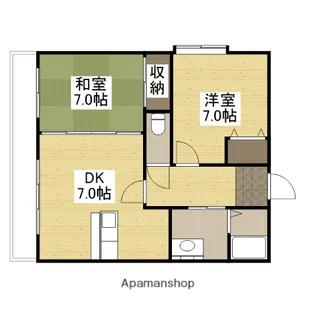 ハートランド大町【3階】の間取り